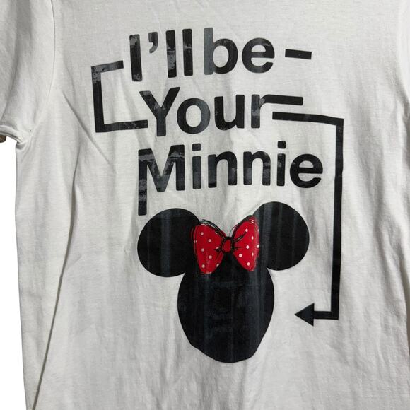 NWT Disneyland Walt Disney World white I'll be Your Minnie graphic tee Small - Picture 2 of 7